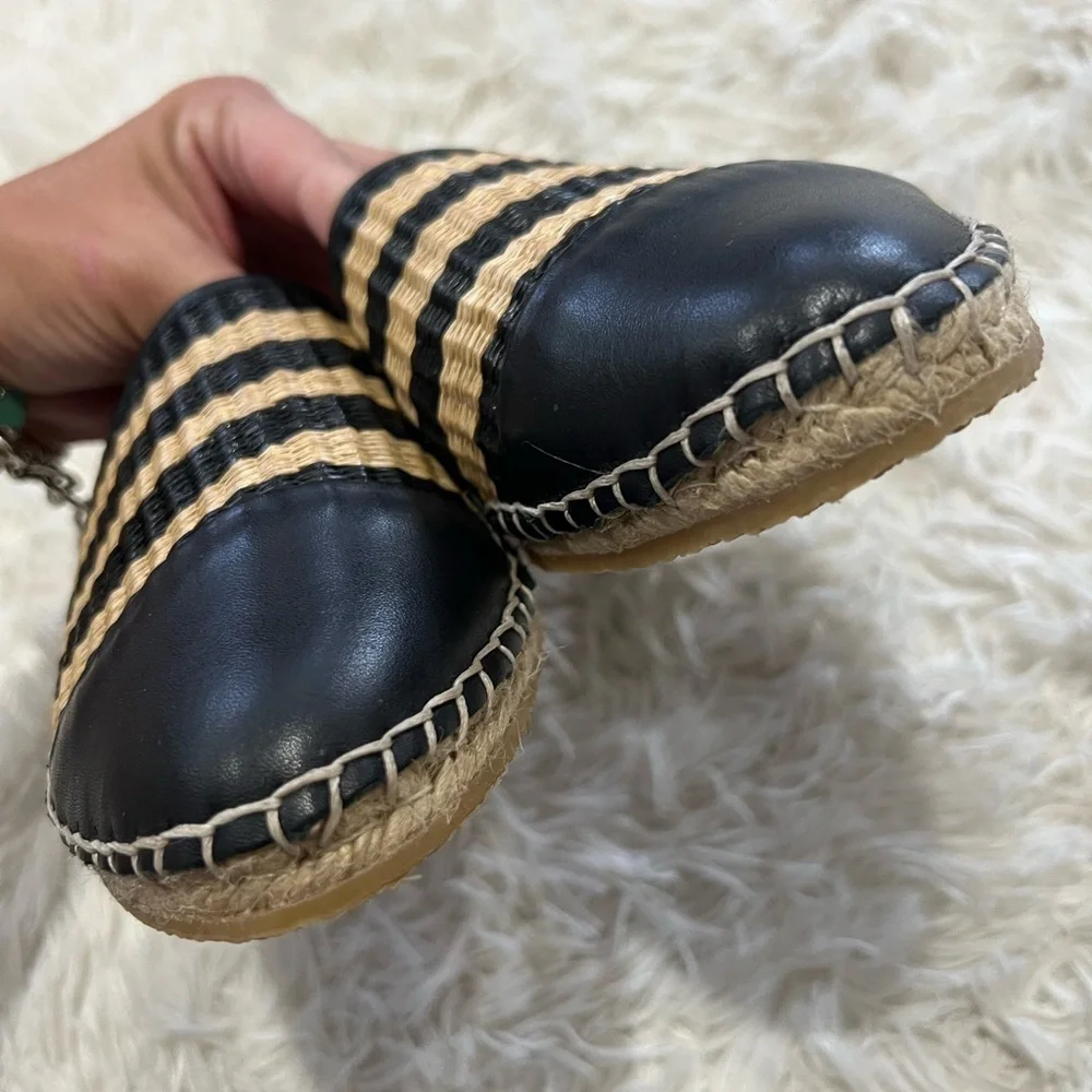 Loeffler Randall Straw Striped Espadrilles - Size 7.5